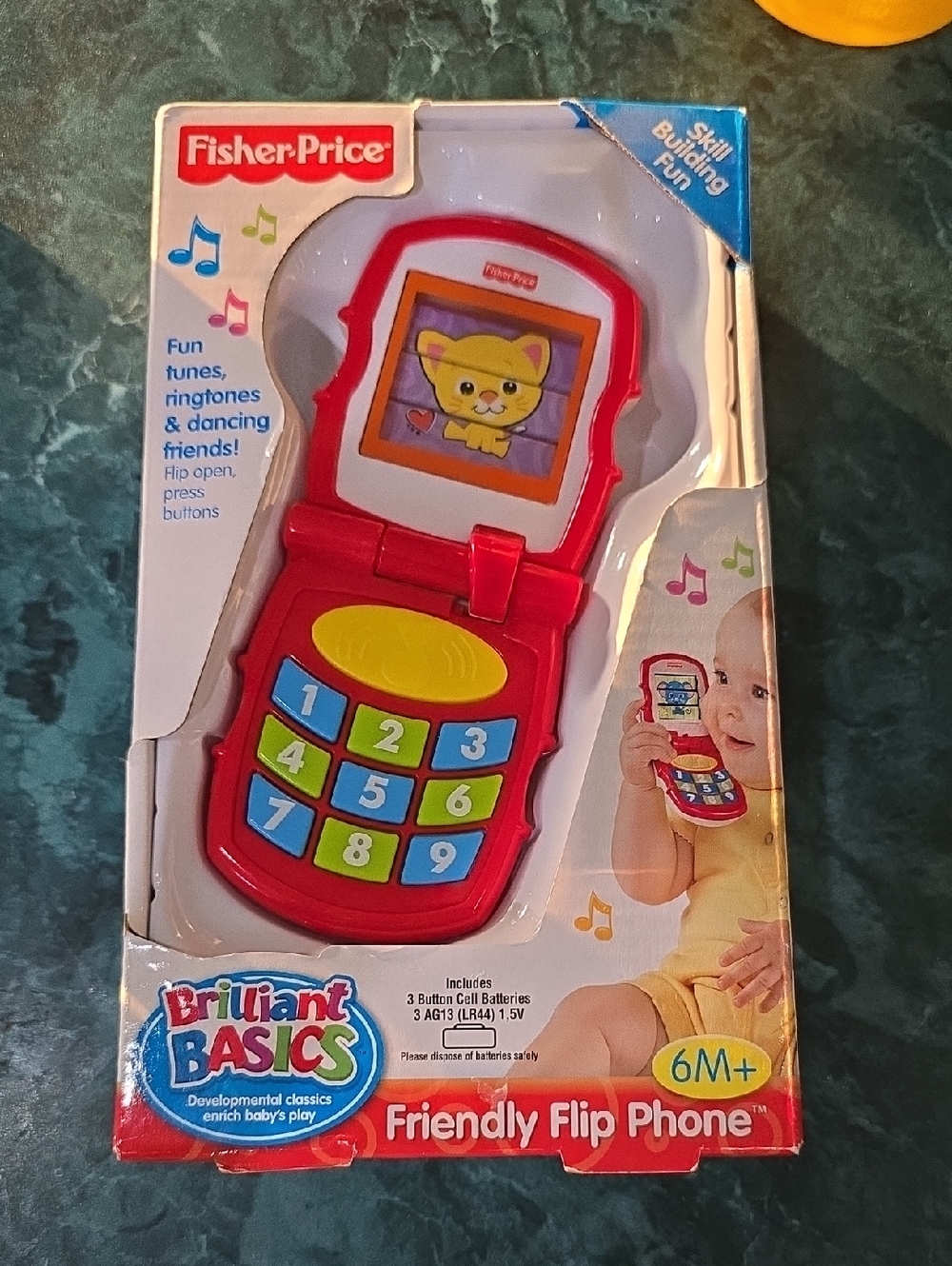 2000s Fisher-Price Friendly Flip Phone NIB, 6m+, Batteries Included